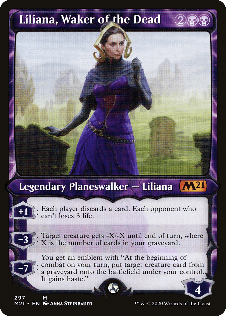 Liliana, Waker of the Dead (Showcase) [Core Set 2021] Foil
