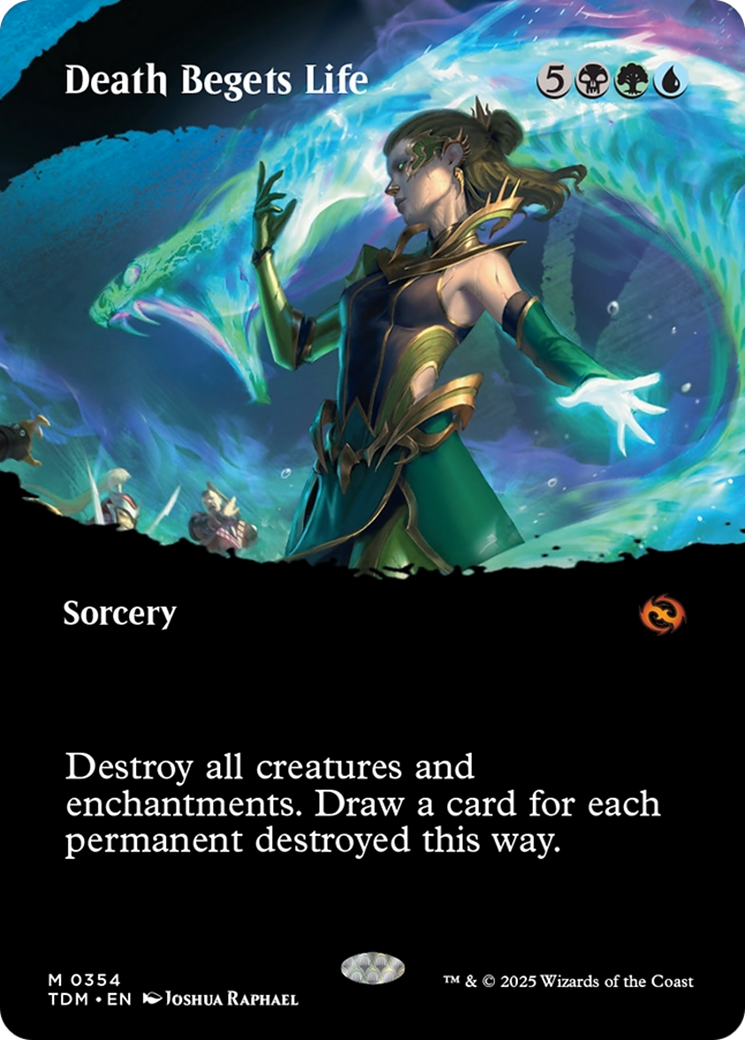 Death Begets Life (Borderless) (354) [Tarkir: Dragonstorm]  Foil