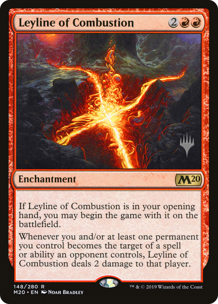 Leyline of Combustion (Promo Pack) [Core Set 2020 Promos] Foil