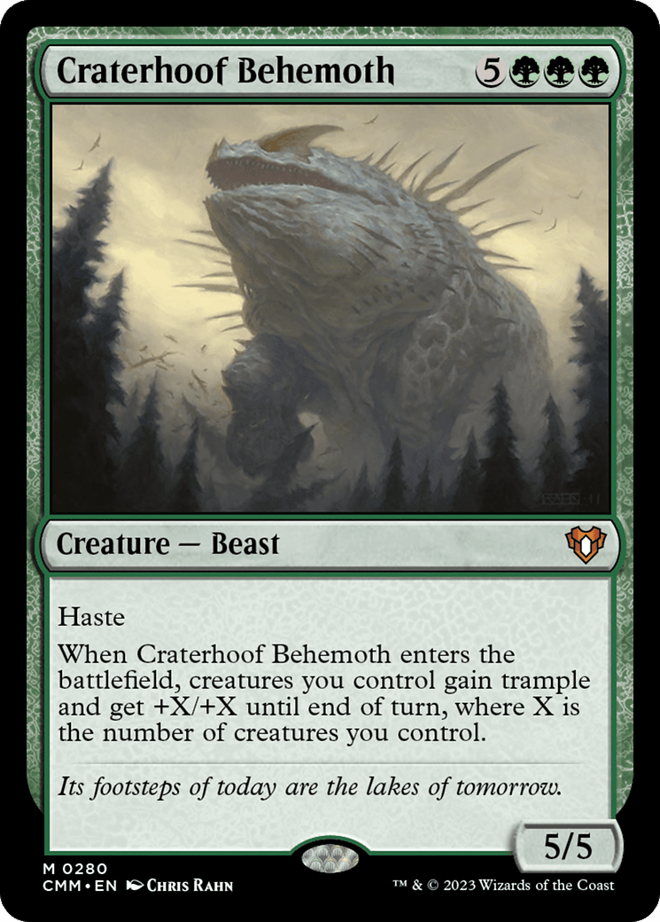 Craterhoof Behemoth [Commander Masters] Foil