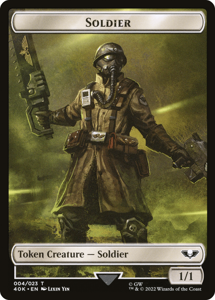 Soldier (T40K-004) - Warhammer 40,000 Tokens