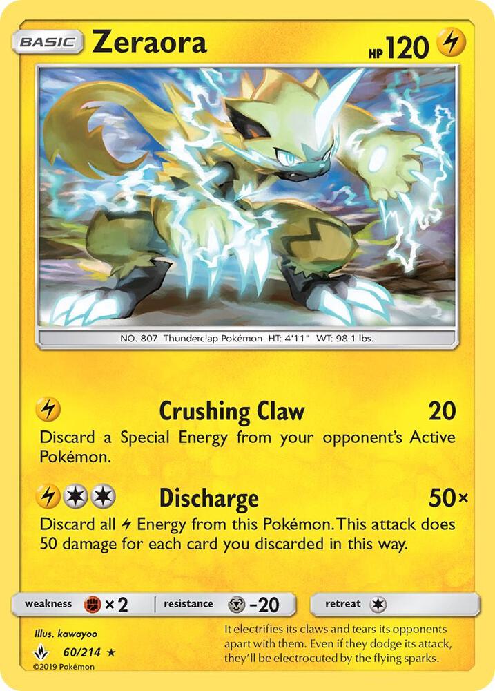 Zeraora 60/214 (SM - Unbroken Bonds) 