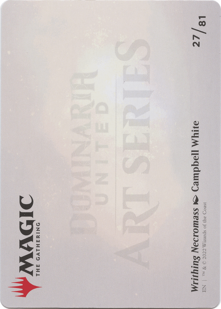 Writhing Necromass // Writhing Necromass (ADMU-027) - Dominaria United Art Series (Borderless) Foil