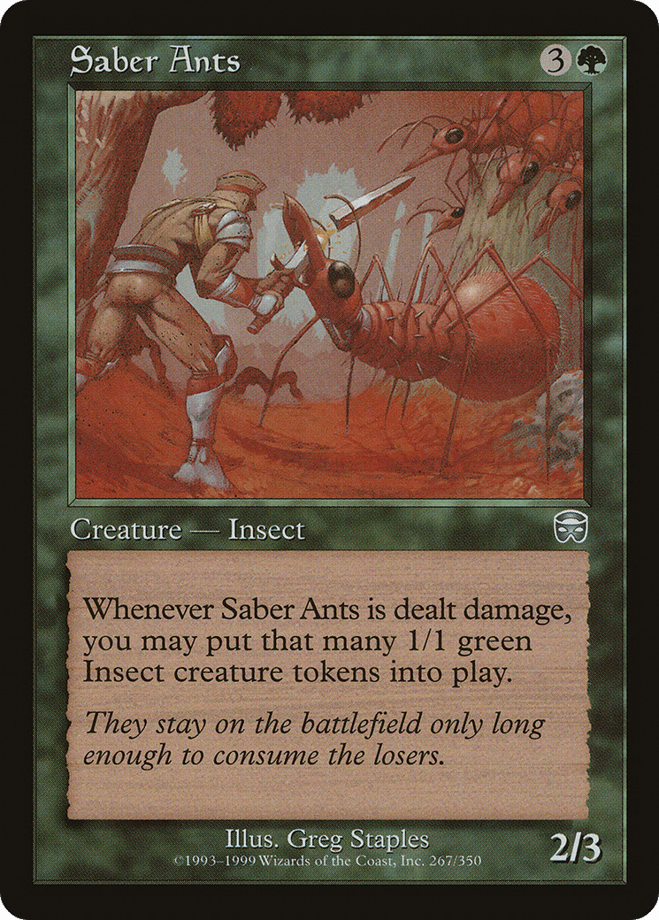 Saber Ants [Mercadian Masques] Foil