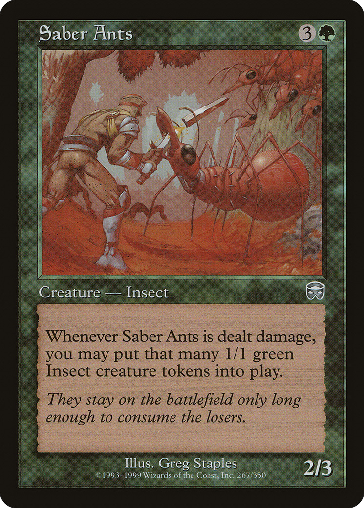 Saber Ants [Mercadian Masques] Foil