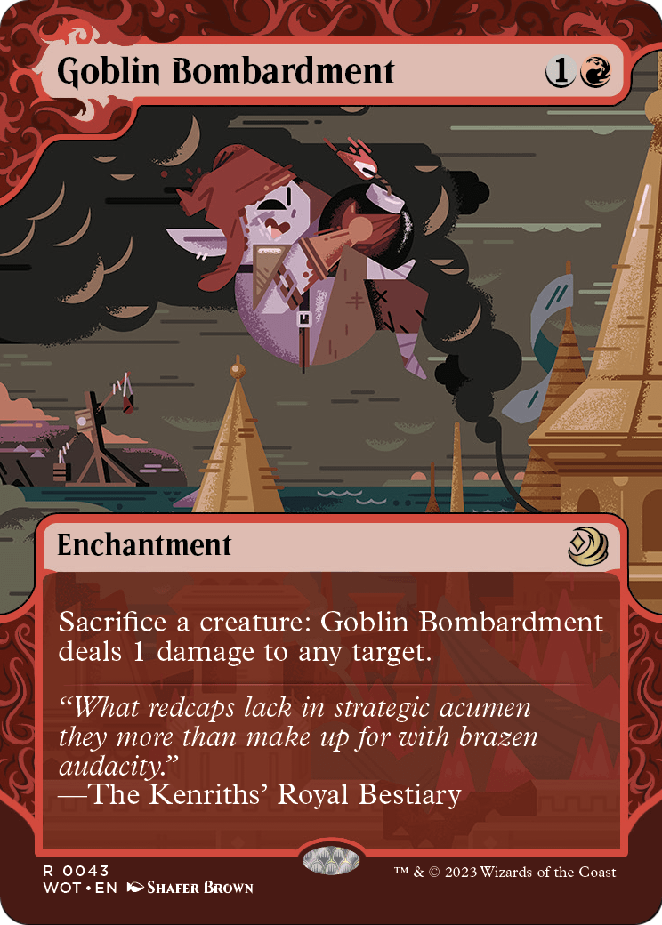 Goblin Bombardment [Wilds of Eldraine: Enchanting Tales] Foil
