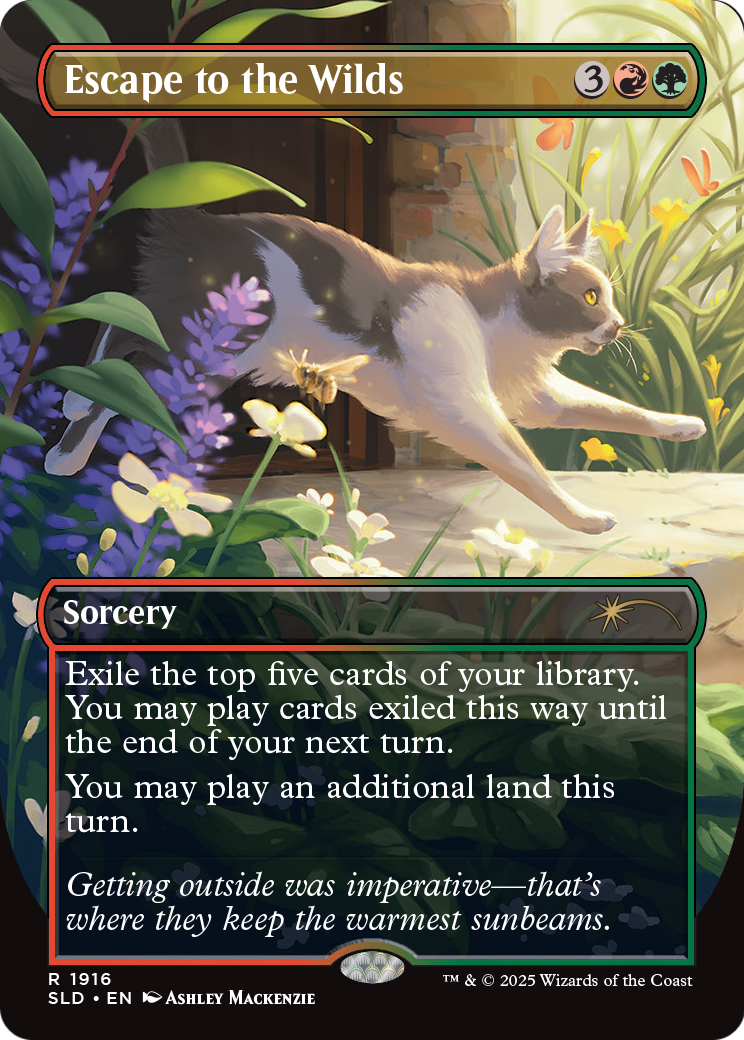 Escape to the Wilds (1916) [Secret Lair Drop]  (Borderless) Foil
