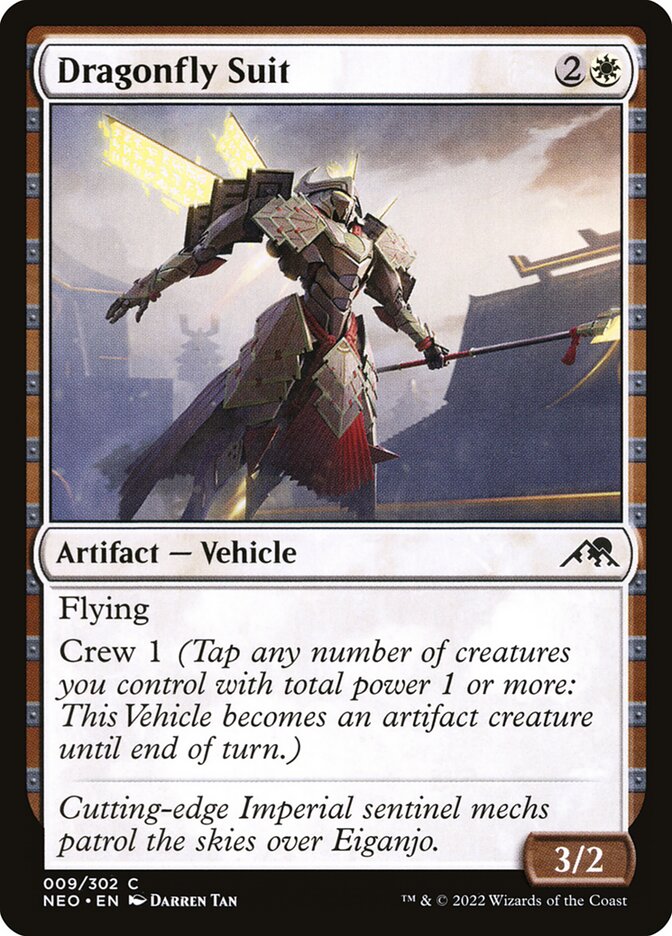 Dragonfly Suit 9/302 (Kamigawa: Neon Dynasty)  - Foil