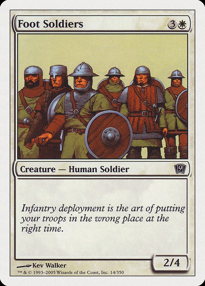 Foot Soldiers 14/350 (9th Edition) 