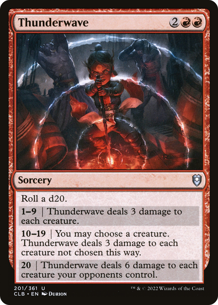 Thunderwave [Commander Legends: Battle for Baldur's Gate] Foil