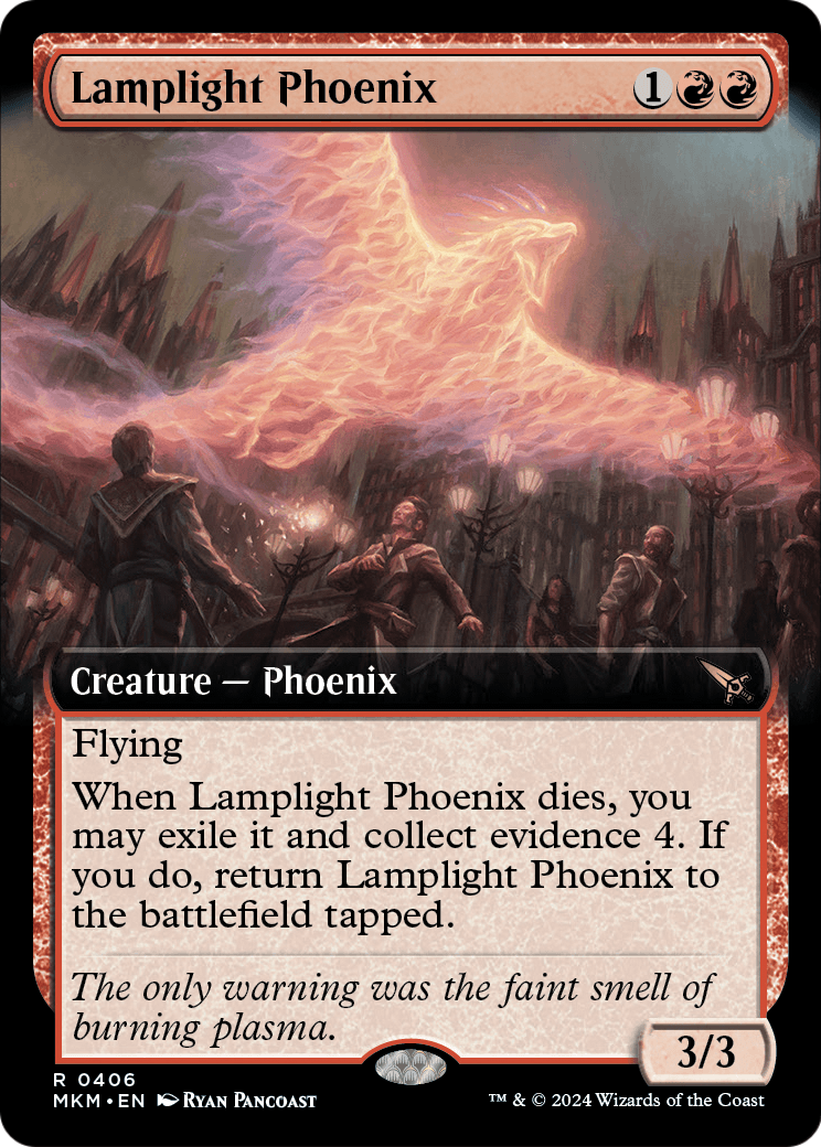 Lamplight Phoenix (Extended Art) [Murders at Karlov Manor] Foil