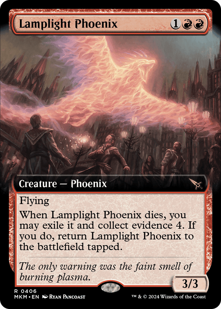 Lamplight Phoenix (Extended Art) [Murders at Karlov Manor] Foil