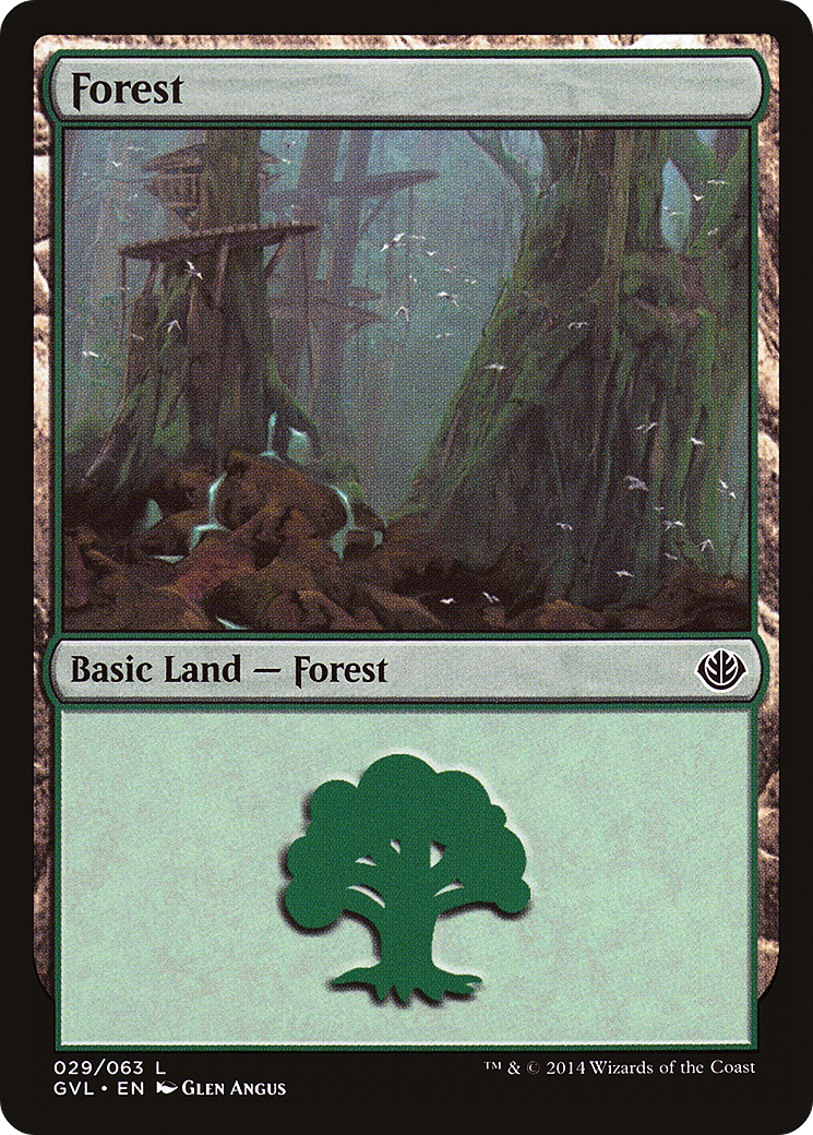 Forest (29) (Garruk vs. Liliana) [Duel Decks Anthology]