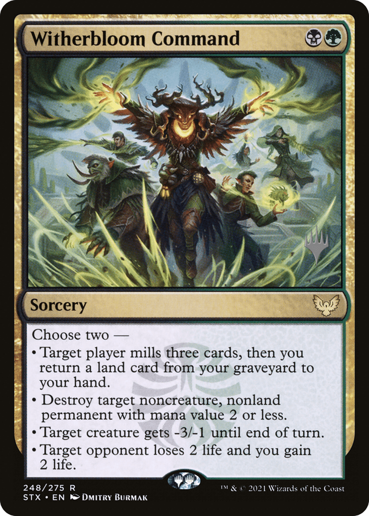 Witherbloom Command (Promo Pack) [Strixhaven: School of Mages Promos] Foil