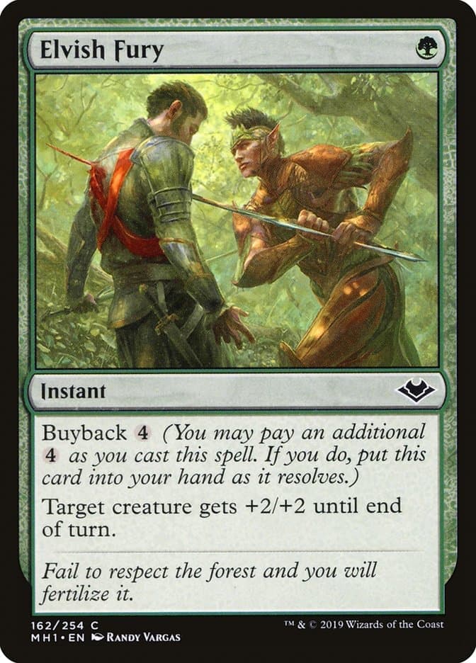 Elvish Fury [Modern Horizons] Foil