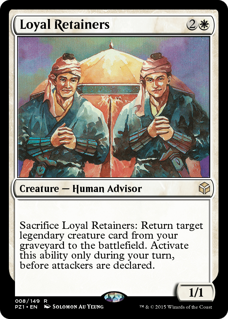 Loyal Retainers (PZ1-008) - Legendary Cube Prize Pack Foil