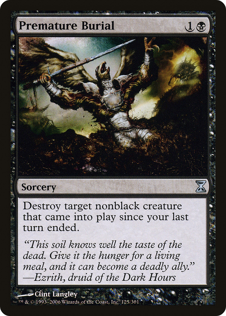 Premature Burial [Time Spiral] Foil