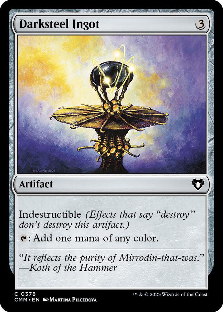 Darksteel Ingot 378/451 (Commander Masters) 