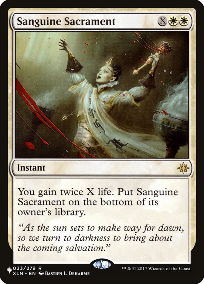 Sanguine Sacrament |  (XLN-33) [The List]