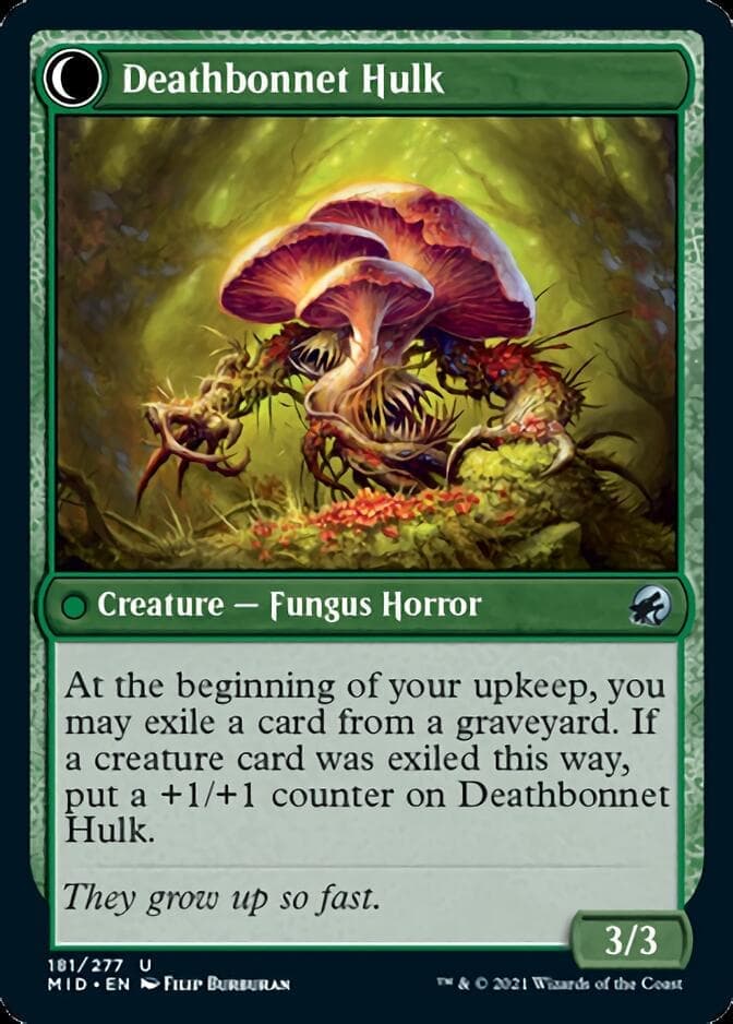 Deathbonnet Sprout // Deathbonnet Hulk [Innistrad: Midnight Hunt] Foil