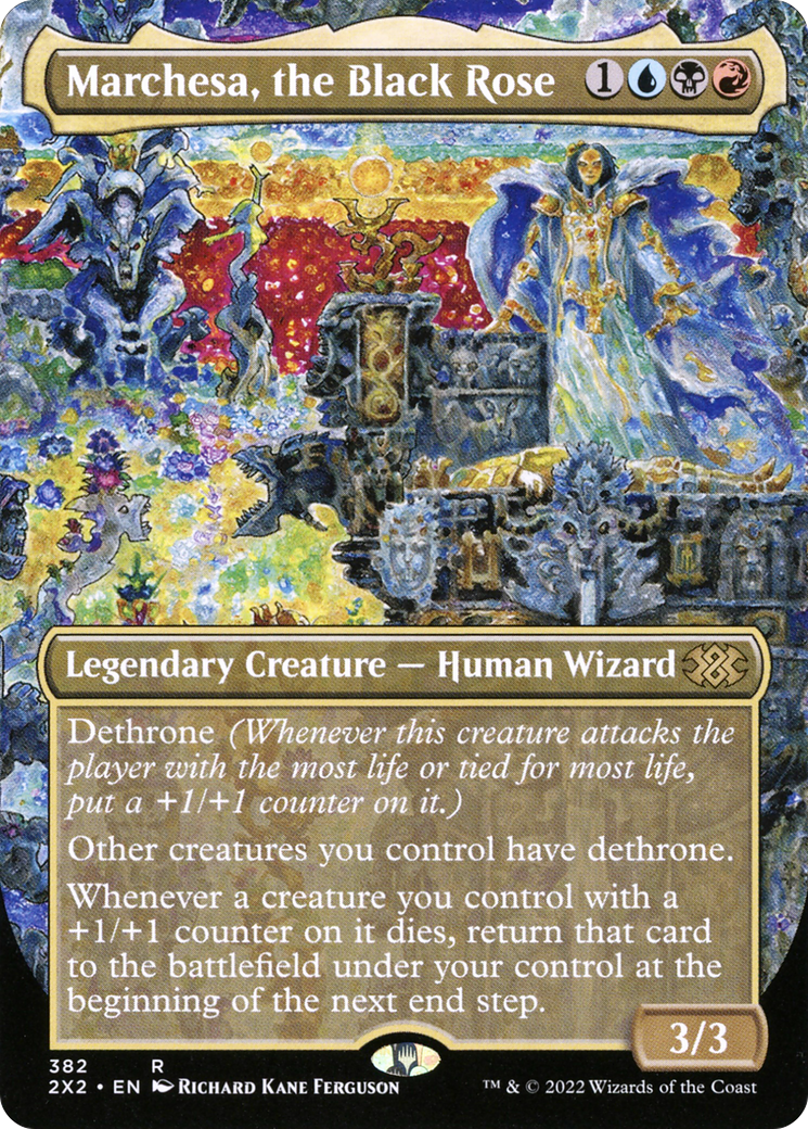 Marchesa, the Black Rose (Borderless Alternate Art) [Double Masters 2022] Foil