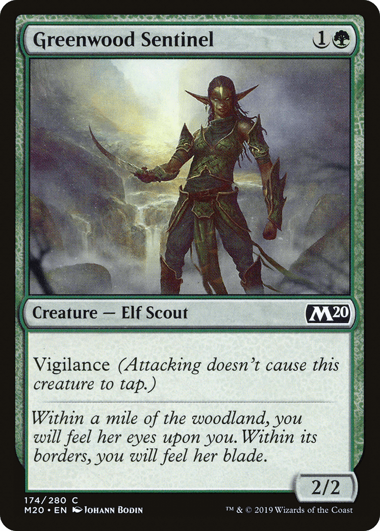Greenwood Sentinel [Core Set 2020] Foreign
