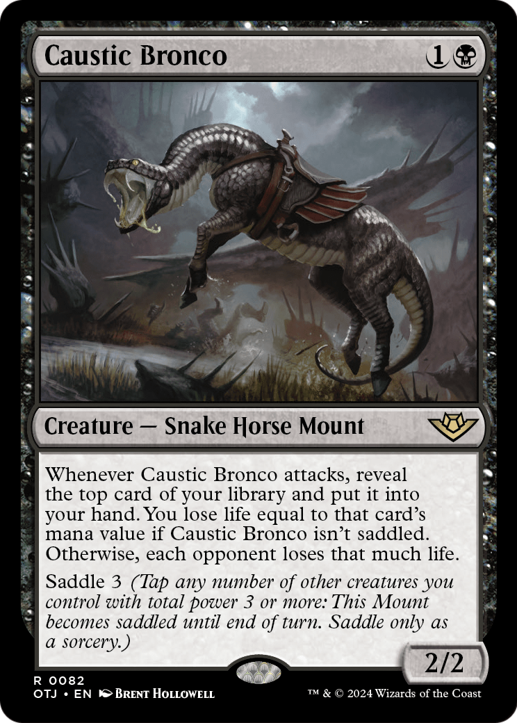 Caustic Bronco [Outlaws of Thunder Junction] Foil