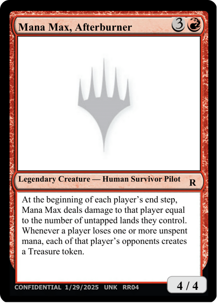 Mana Max, Afterburner |  () [Un-Known Event Playtest Cards]