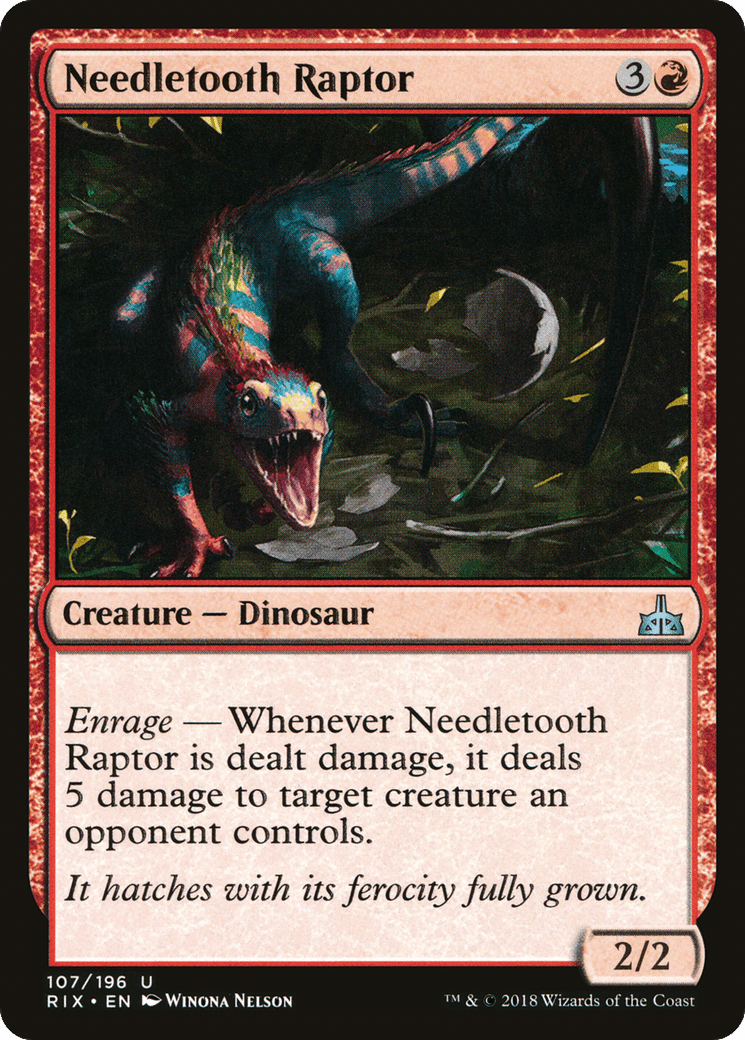 Needletooth Raptor [Rivals of Ixalan] Foil