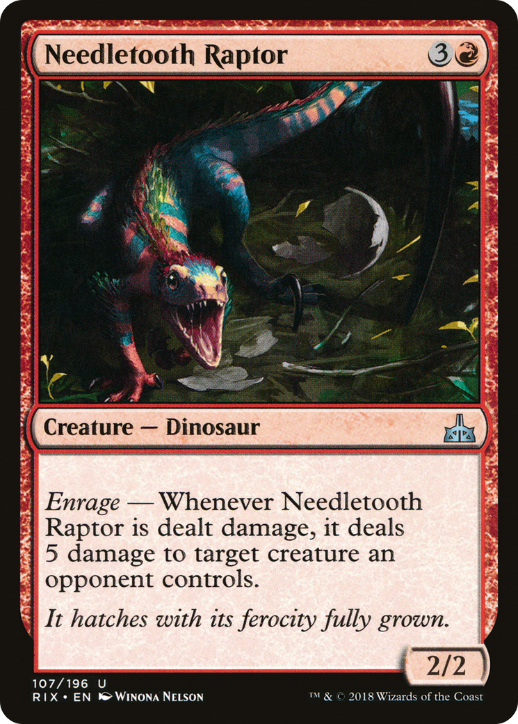 Needletooth Raptor [Rivals of Ixalan] Foil