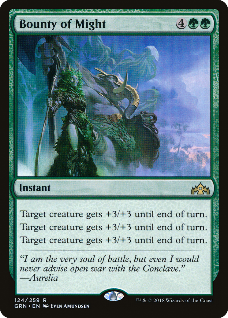 Bounty of Might [Guilds of Ravnica] Foil