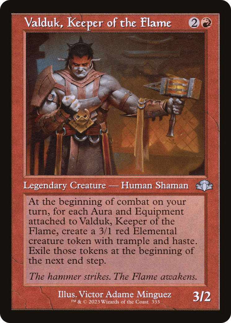 Valduk, Keeper of the Flame (Retro) [Dominaria Remastered] Foil