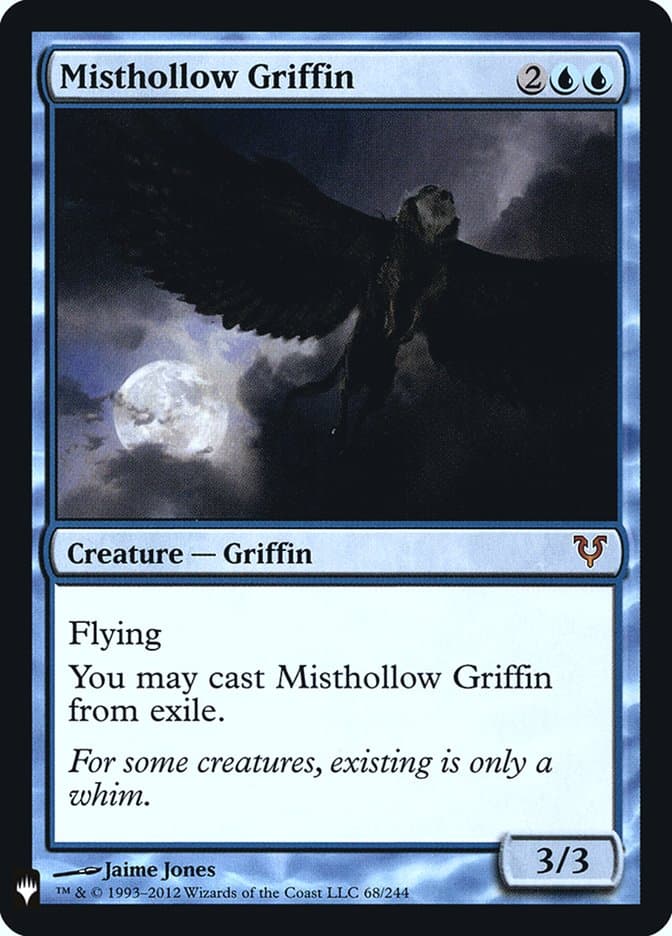 Misthollow Griffin |  Foil (AVR-68) [The List]