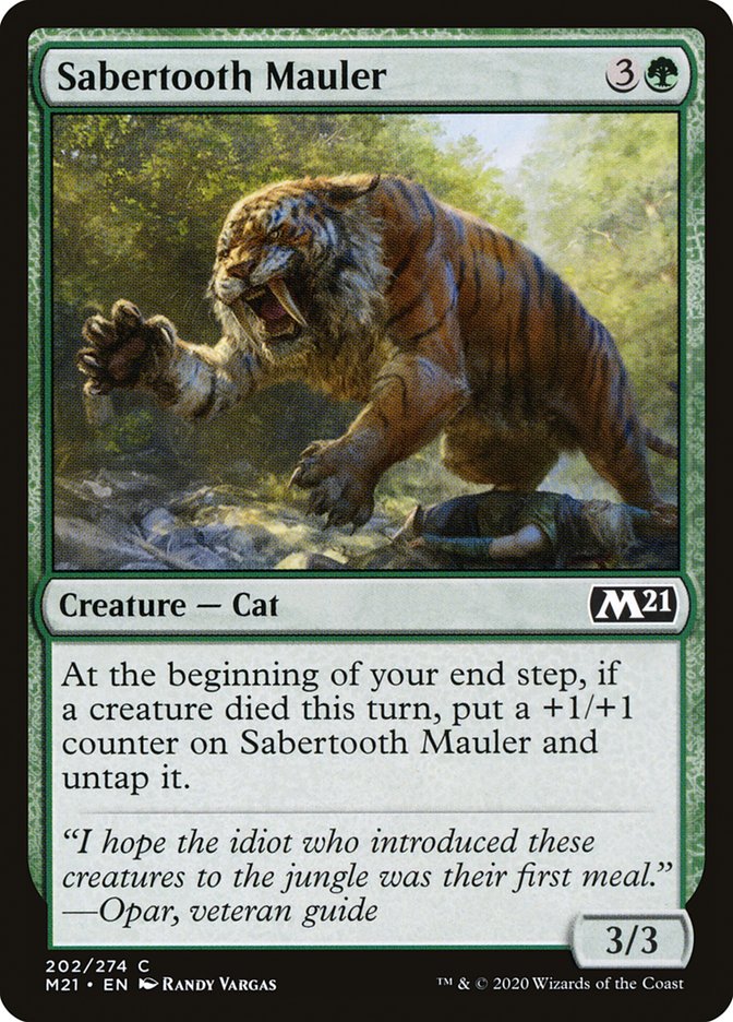 Sabertooth Mauler 202 (Core Set 2021)  - Foil