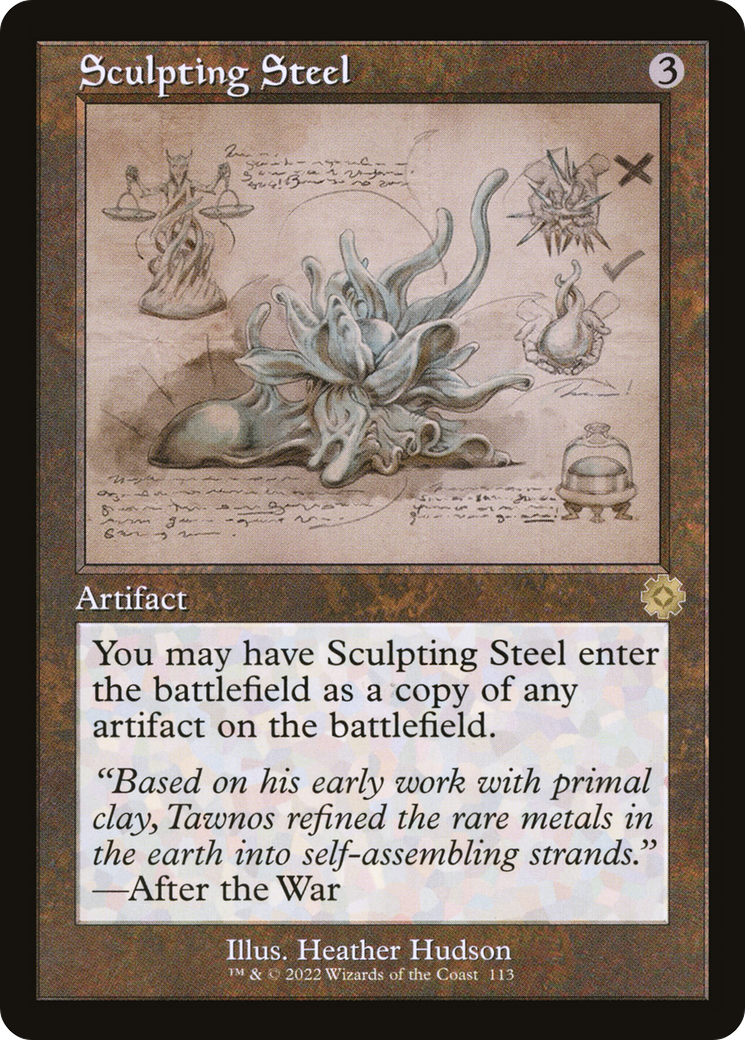 Sculpting Steel (Retro Schematic) [The Brothers' War Retro Artifacts] Foil