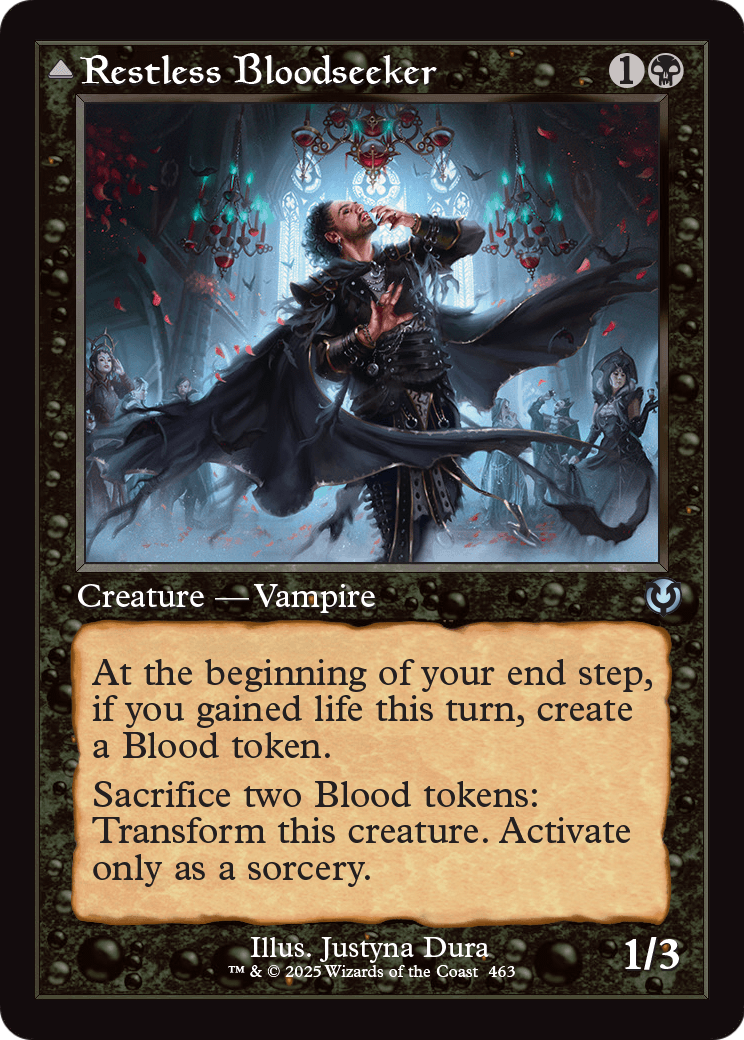 Restless Bloodseeker // Bloodsoaked Reveler (Retro Frame) (-463) [Innistrad Remastered]