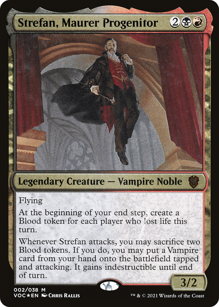 Strefan, Maurer Progenitor (002) [Crimson Vow Commander Display Commanders]  Foil