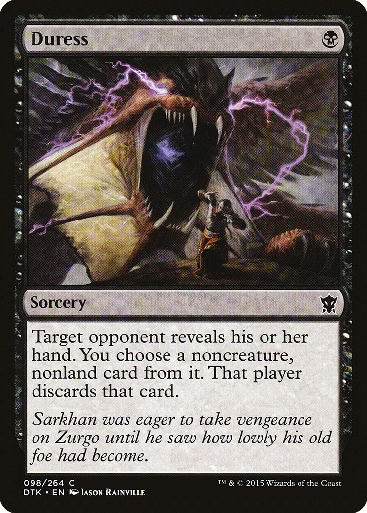 Duress [Dragons of Tarkir] Foil