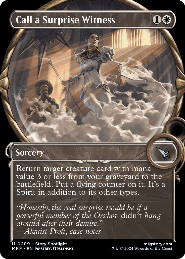 Call a Surprise Witness (Showcase) [Murders at Karlov Manor] Foil