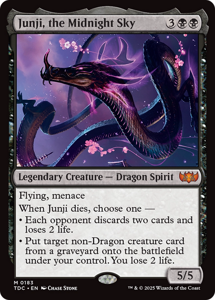 Junji, the Midnight Sky (183) [Commander: Tarkir: Dragonstorm]