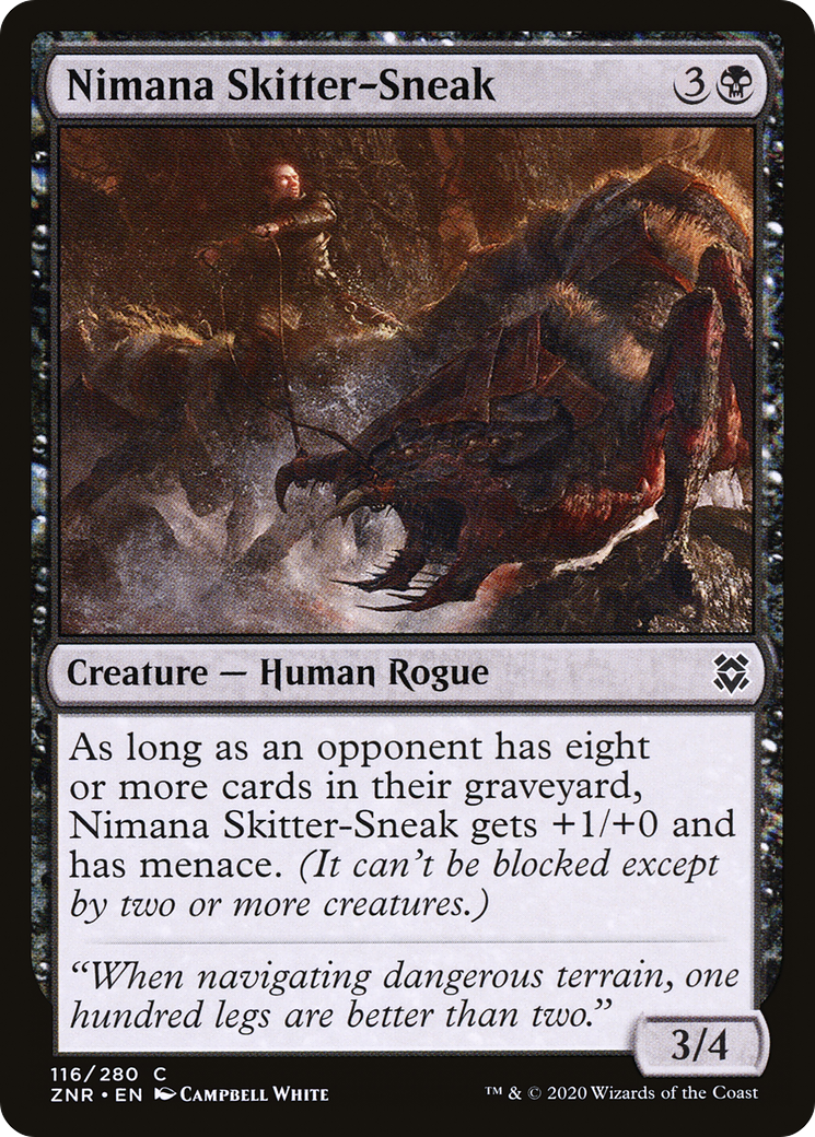 Nimana Skitter-Sneak [Zendikar Rising] Foil