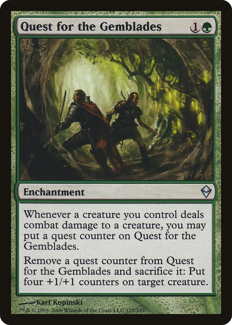 Quest for the Gemblades [Zendikar] Foil