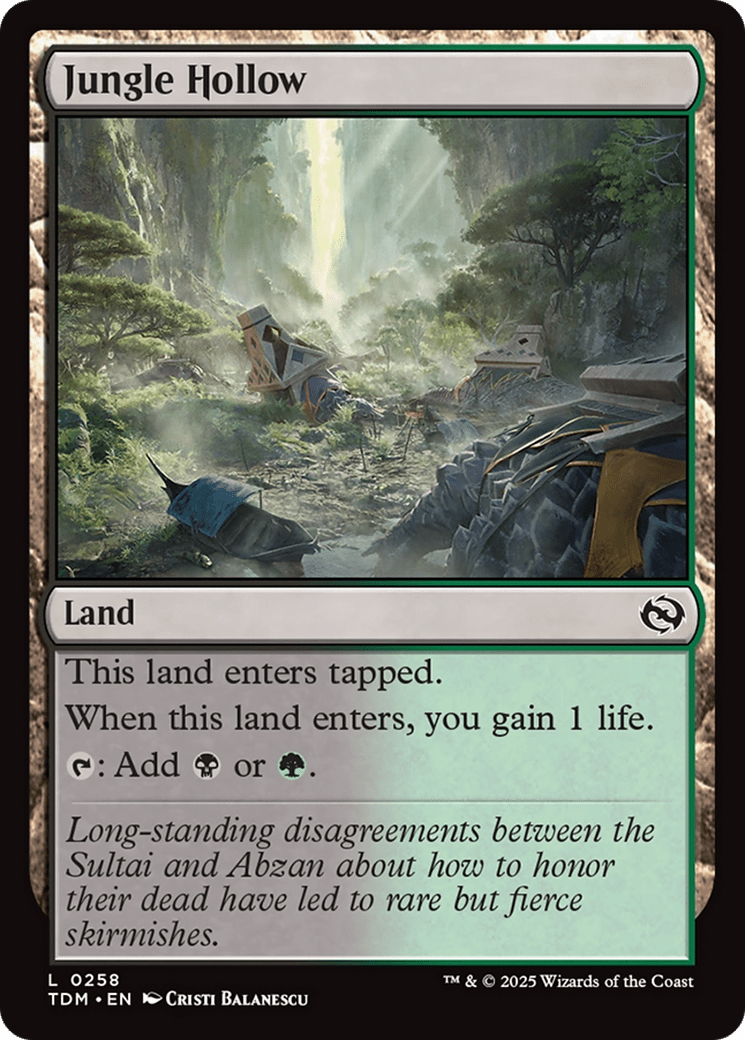Jungle Hollow (258) [Tarkir: Dragonstorm]  Foil