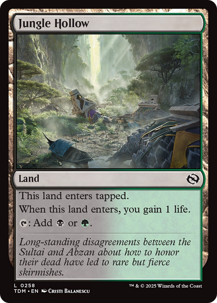 Jungle Hollow (258) [Tarkir: Dragonstorm]  Foil