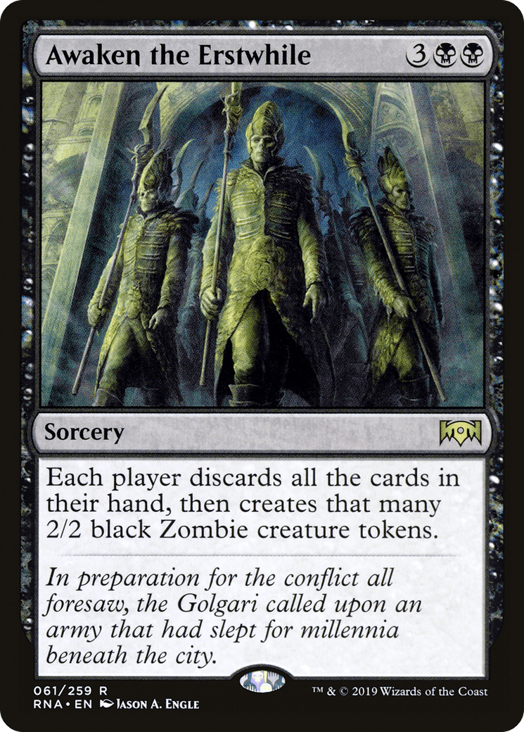Awaken the Erstwhile [Ravnica Allegiance] Foil