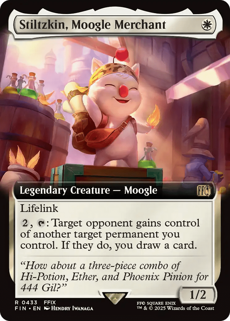 Stiltzkin, Moogle Merchant (433) [FINAL FANTASY] : (Extended Art) Foil
