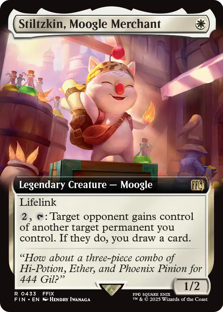 Stiltzkin, Moogle Merchant (433) [FINAL FANTASY] : (Extended Art) Foil