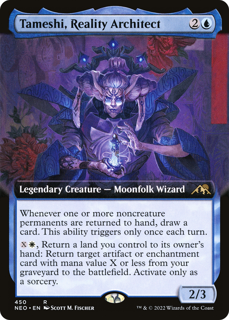 Tameshi, Reality Architect (Extended Art) [Kamigawa: Neon Dynasty] Foil