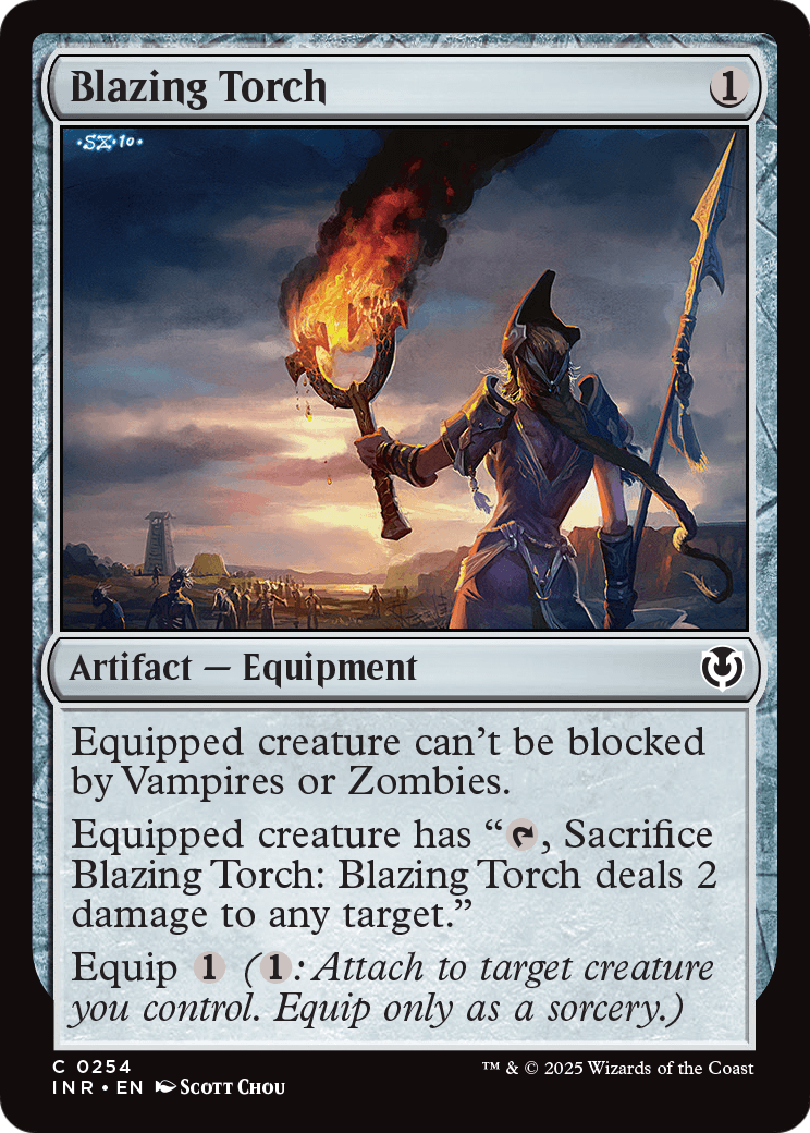 Blazing Torch (-254) [Innistrad Remastered]  Foil