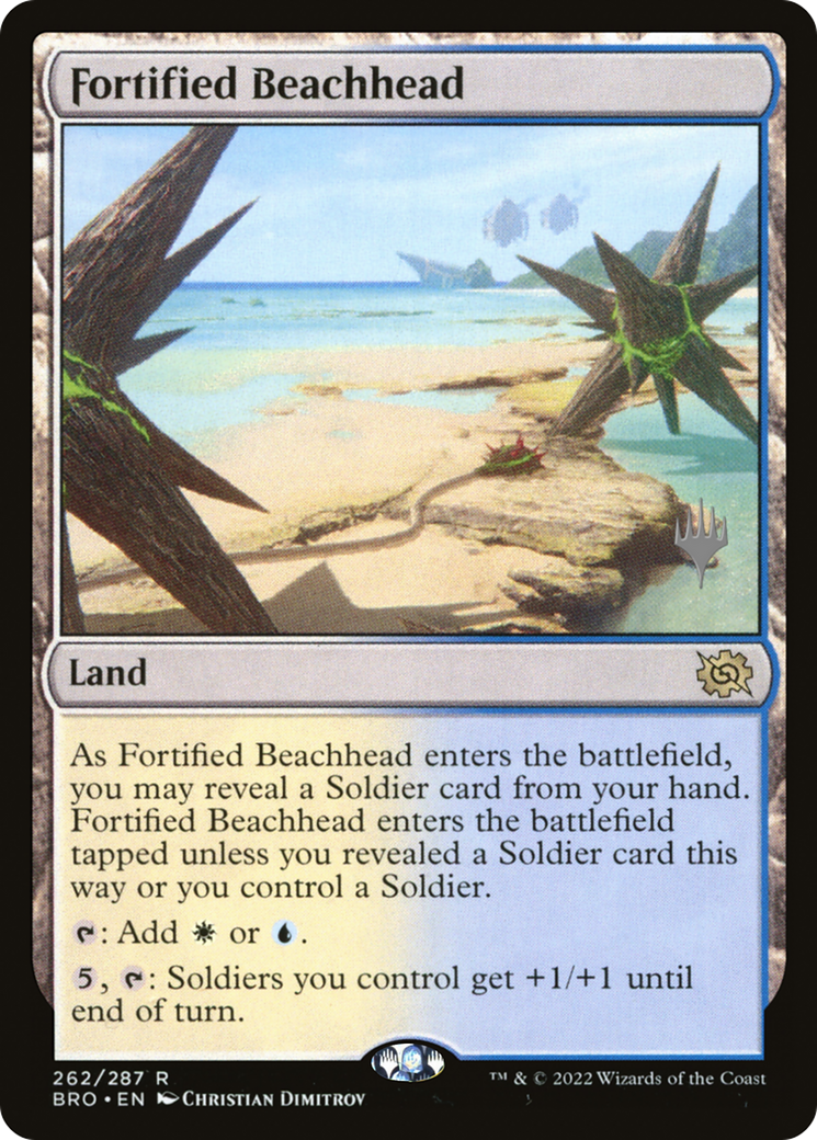 Fortified Beachhead (Promo Pack) [The Brothers' War Promos] Foil